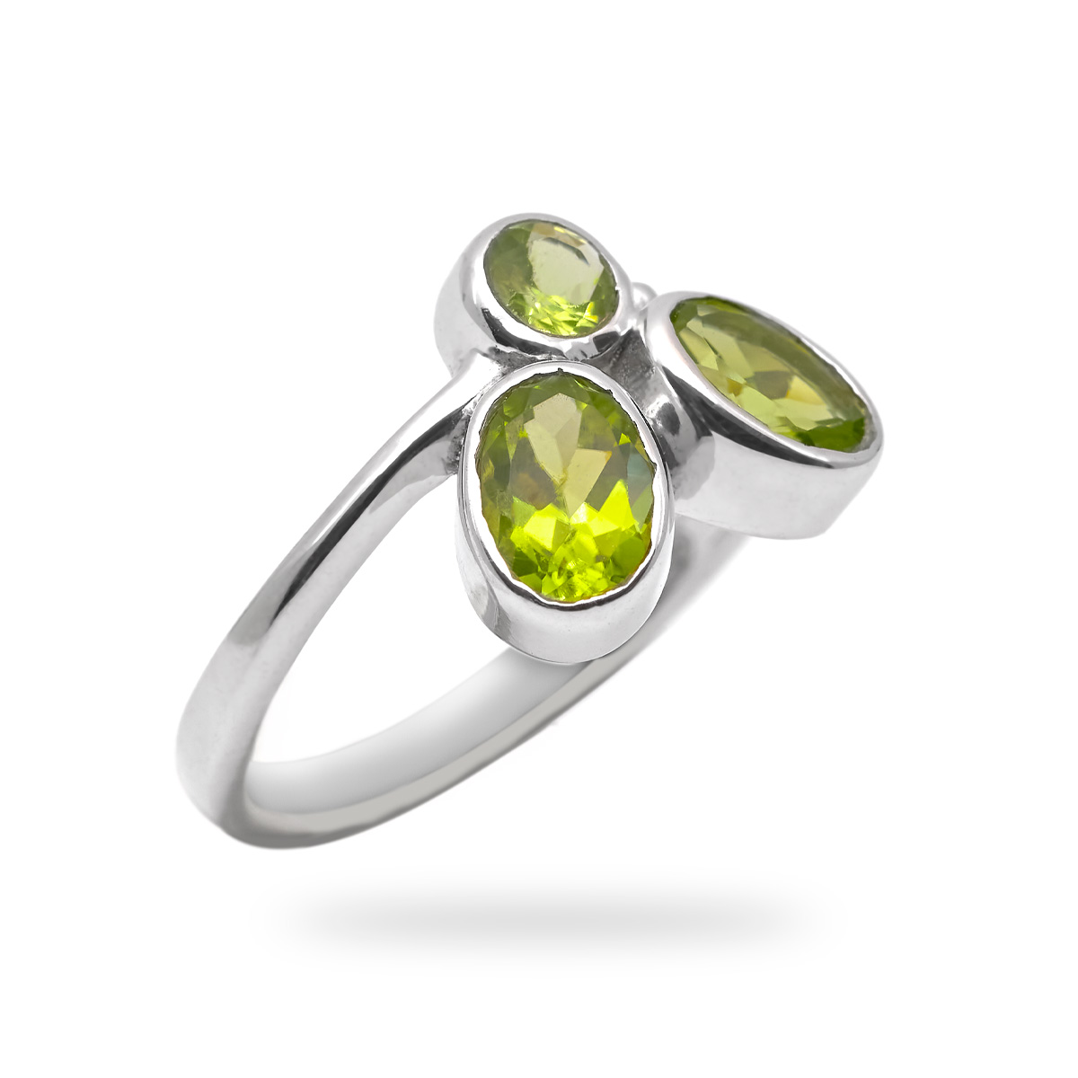 Bague peridot argent Eva